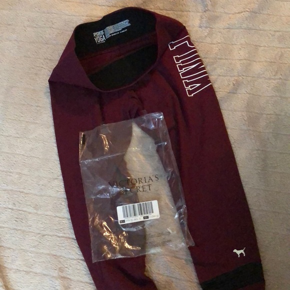 Ruby colored VS pink legging size SMALL - Picture 4 of 4